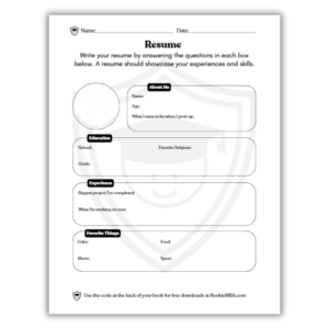 Resume template for kids
