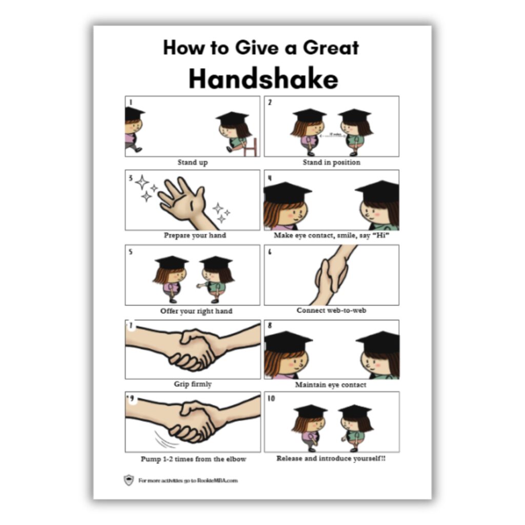 Handshake printable