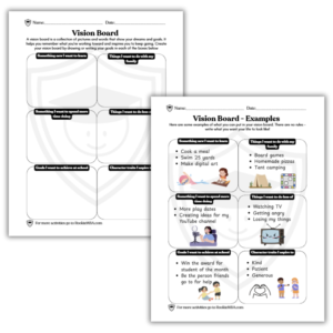 Vision Board for Kids Printable