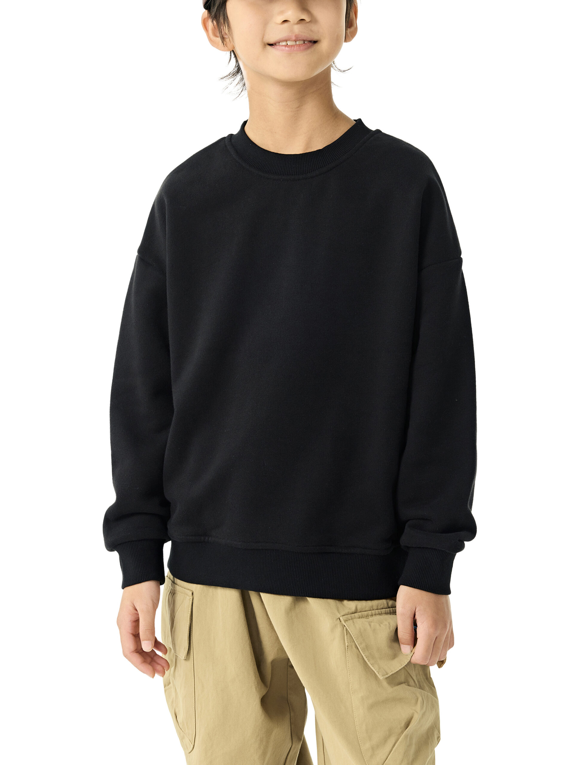 Essential Fleece Kids' Crewneck Sweatshirt - Image 3
