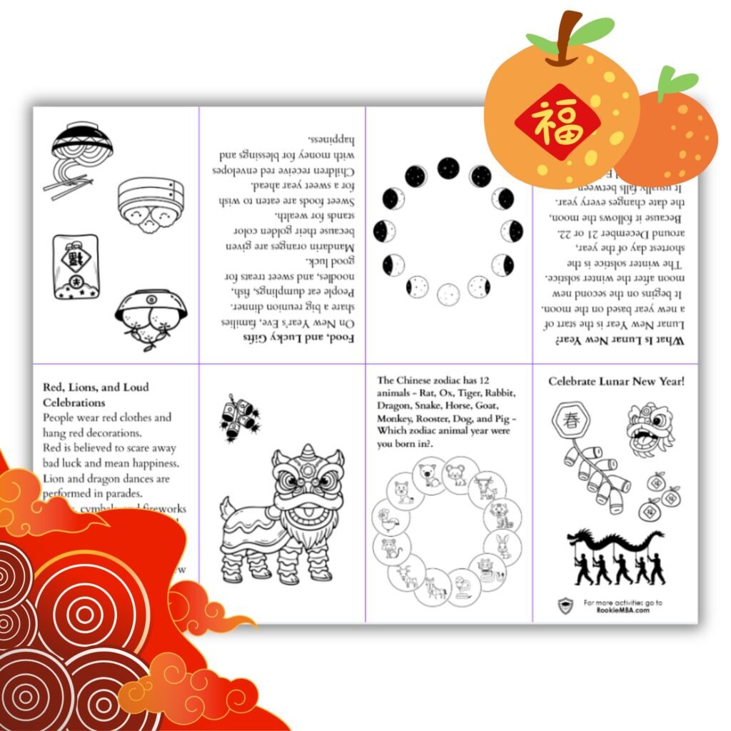 Lunar New Year Mini Book Printable