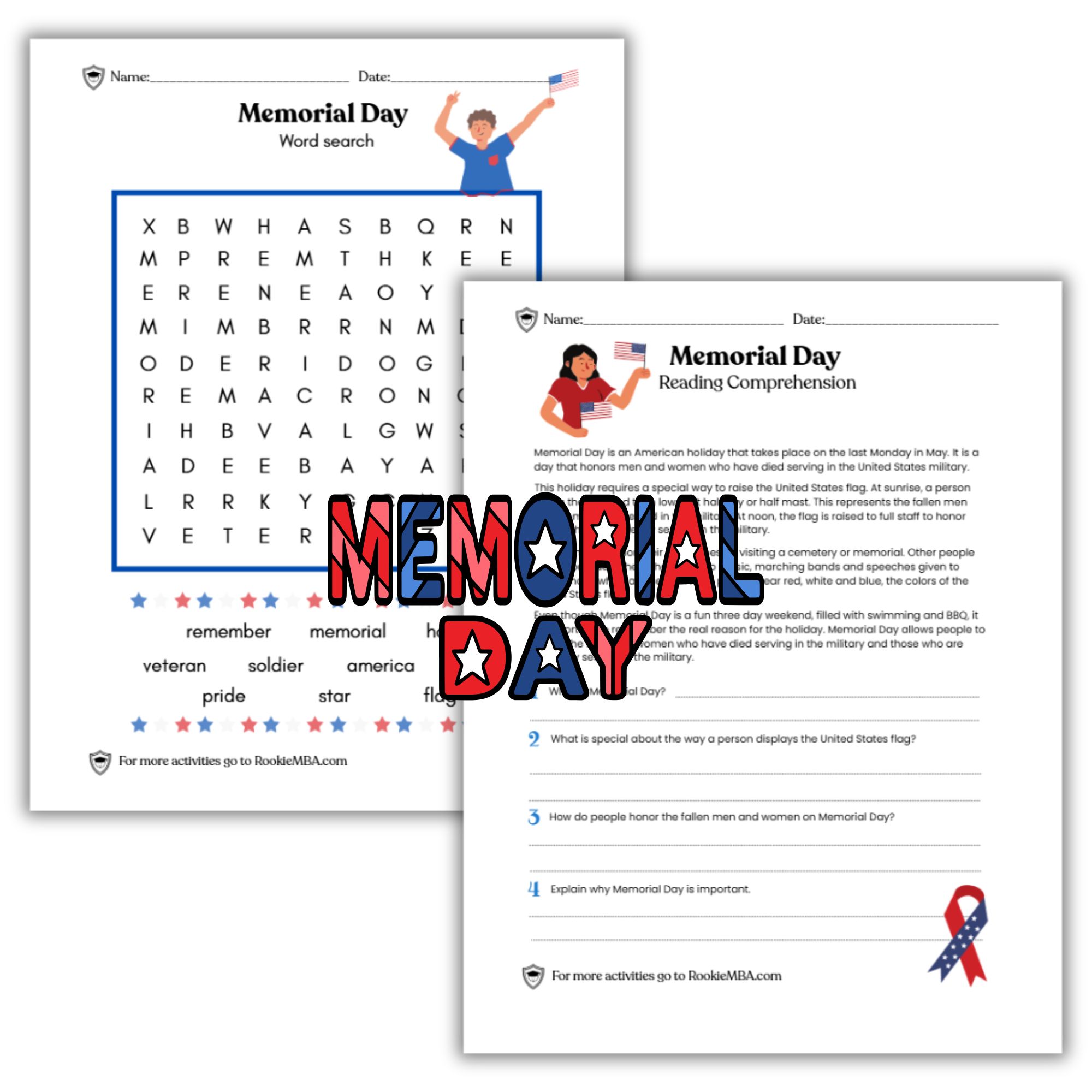 Memorial Day Printable