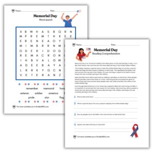 Memorial Day Printable