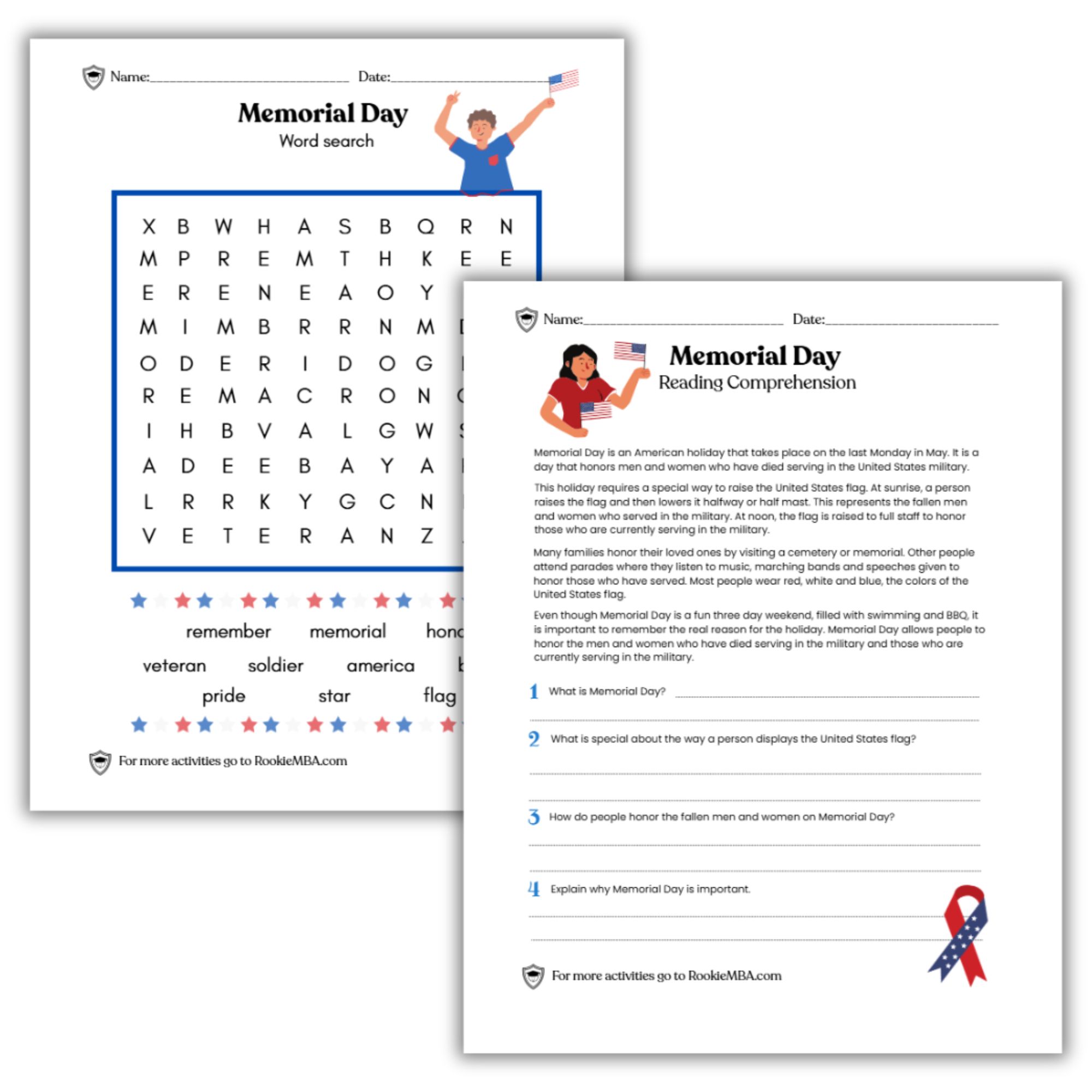 Memorial Day Printable