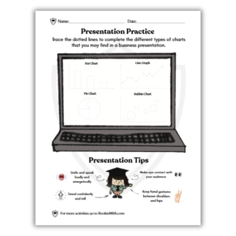 Presentation Skills Printable Worksheet