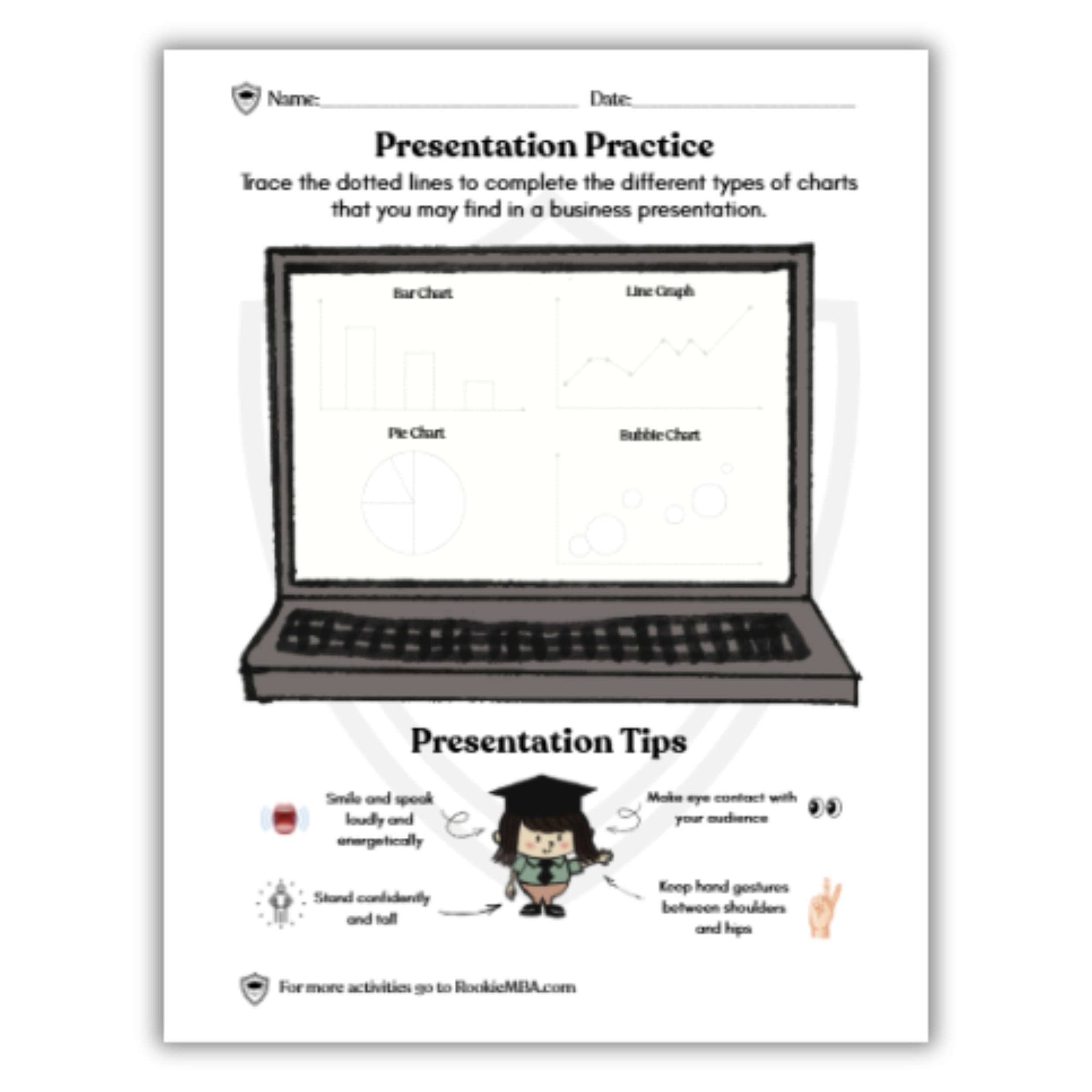 Presentation Skills Printable Worksheet