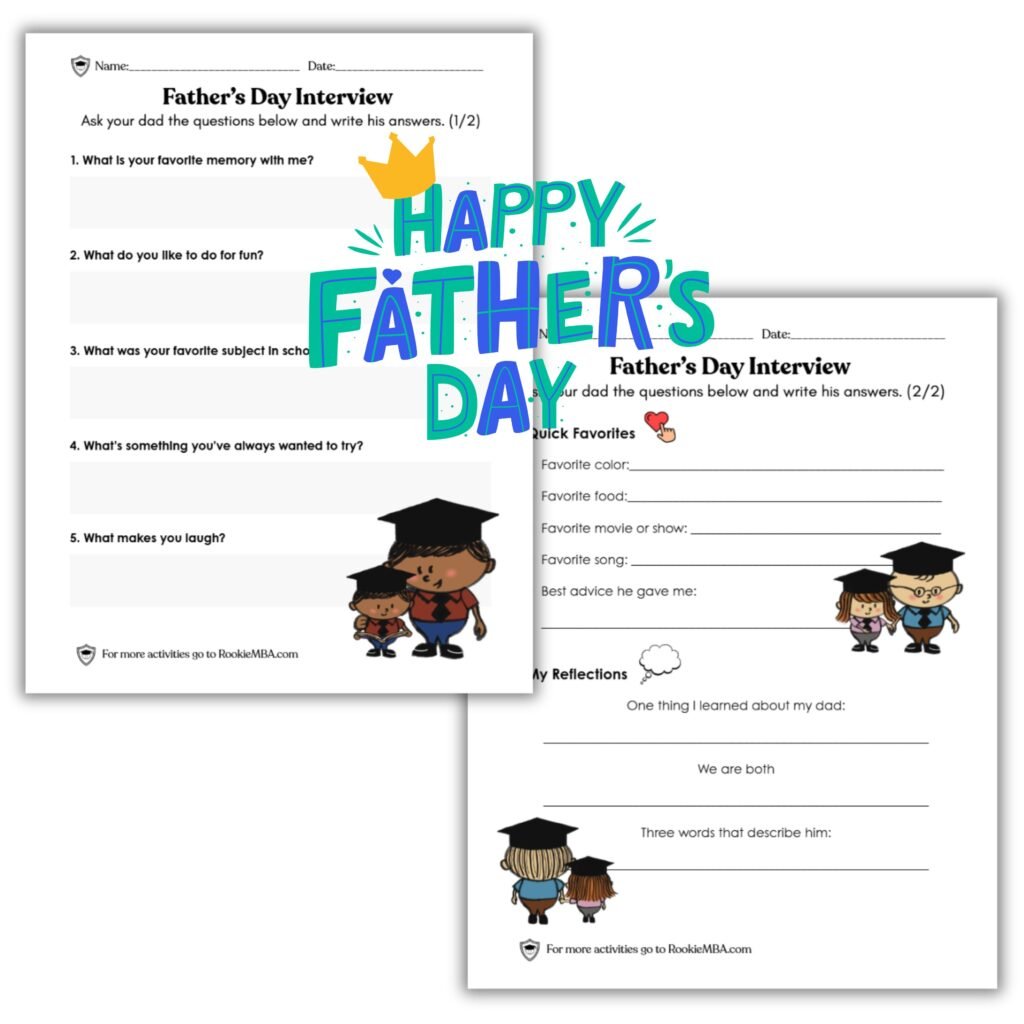 Fathers Day Interview Printable