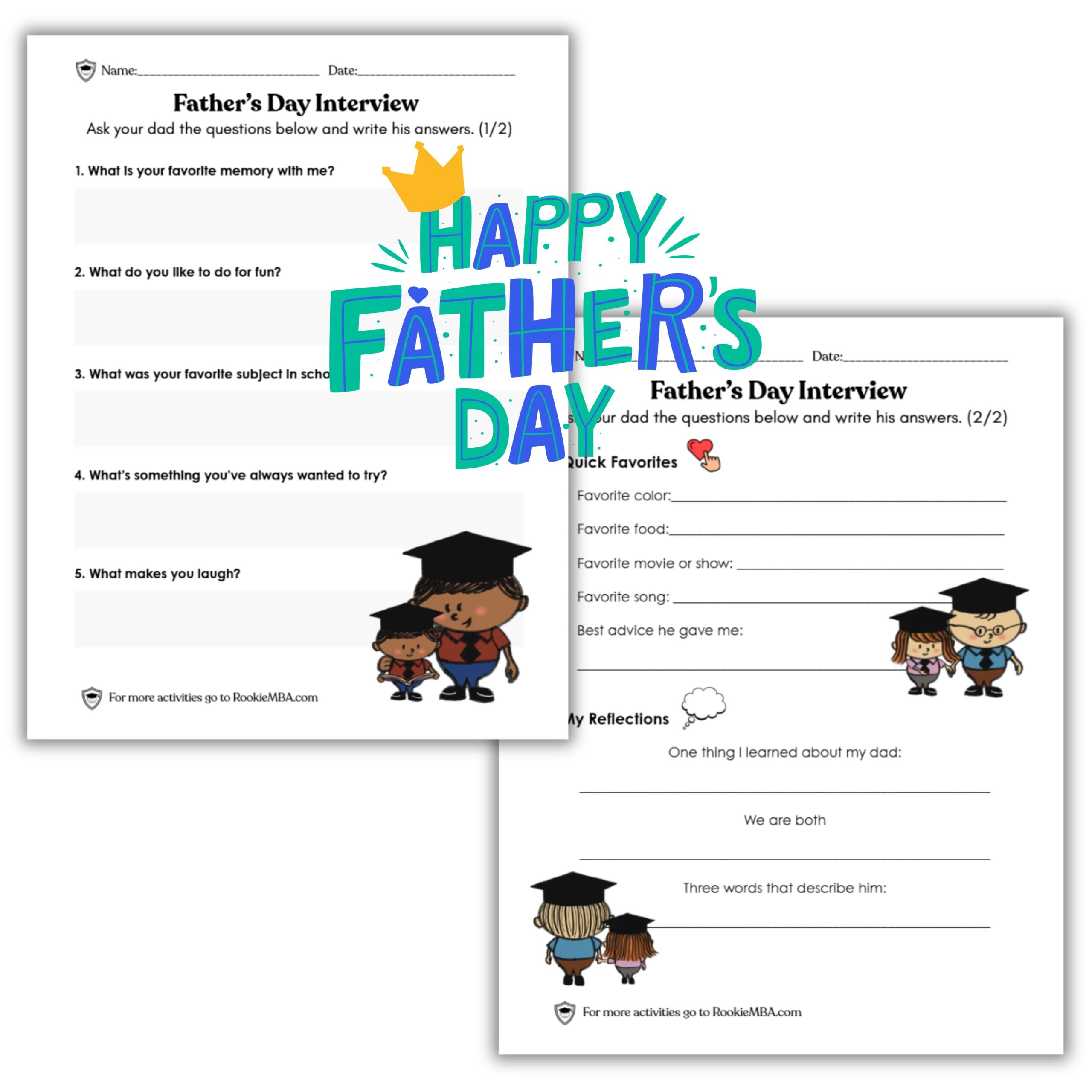 Fathers Day Interview Printable