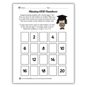 Missing Odd Numbers Printable