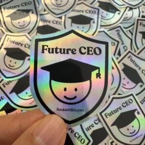Future CEO holographic sticker